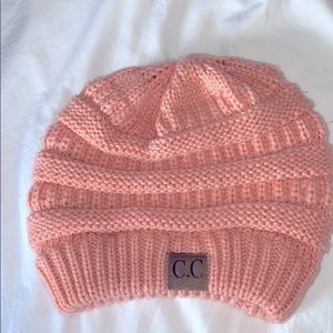 C.C pink beanie